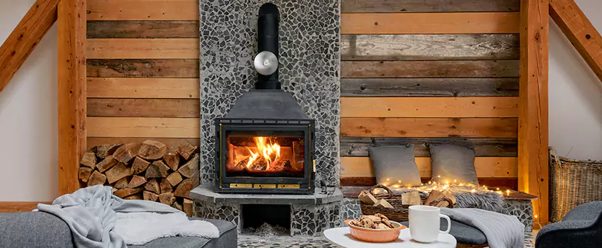 Thelin Hearth Products Direct Vent Gas Stove Fireplace Inspection in Portsmouth, New Hampshire